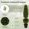 Faux Topiary Tree with Natural Vine, Metal Base and UV Resistant Leaves
